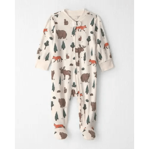Baby Organic Cotton Sleep & Play Pajamas in Woodland Creatures - Little Planet | Carter's