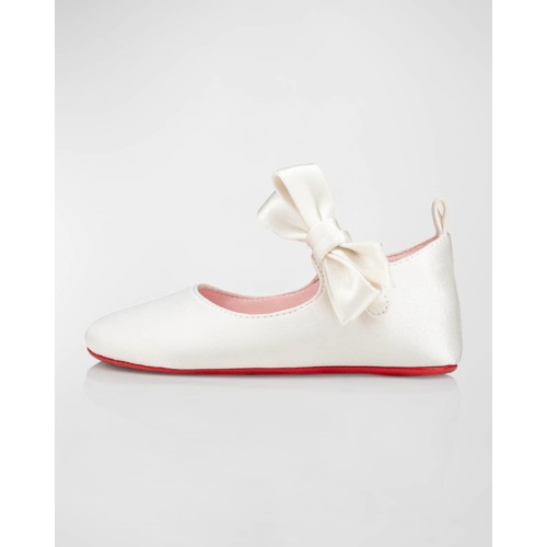 Girl's Lou Babe Satin Bow Ballet Flats, Baby
