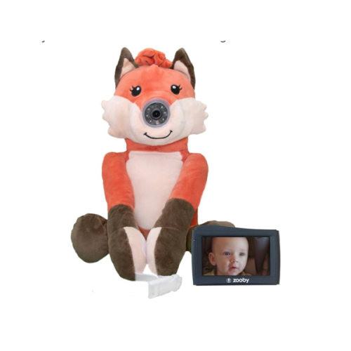 Zooby Wireless Baby Car 4.3" HD Monitor, Cuddly Plush Fox Camera