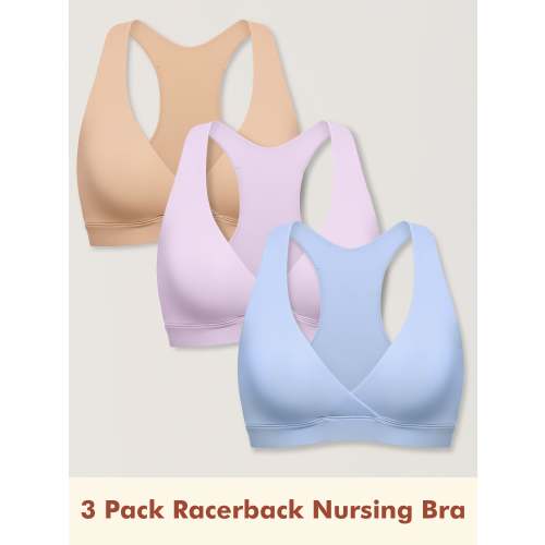 3 Pack Inbarely® Racerback Nursing Bra