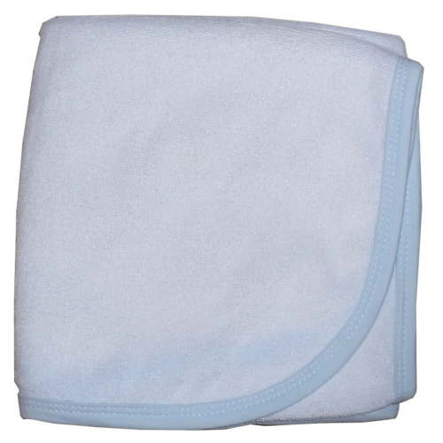 Bambini Baby Boys Blue Printed Terry Hooded Infant Bath Towel Bulk