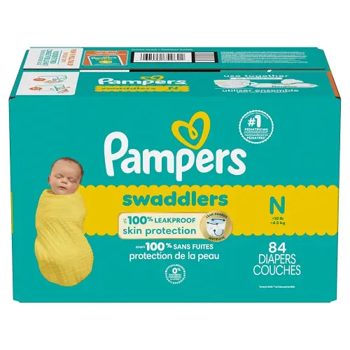Pampers Swaddlers Newborn Diaper Size 0 84 Count