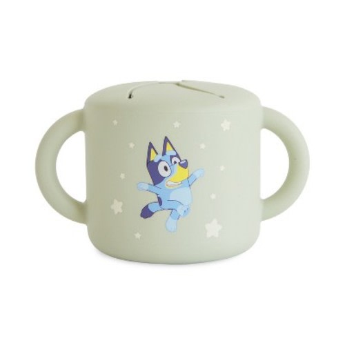 Bluey x Mushie Snack Cup Bluey Sage One Size