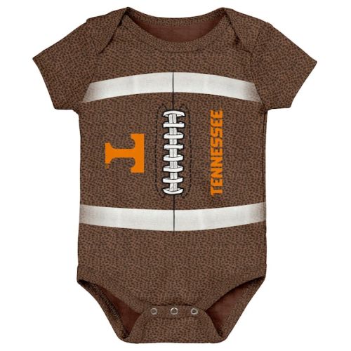 Tennessee Volunteers Newborn & Infant Catch Me Football Bodysuit - Brown