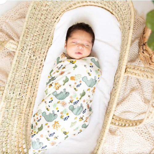 Manatee Bamboo Blanket - Baby Blanket - Kids Blanket – Emerson and Friends