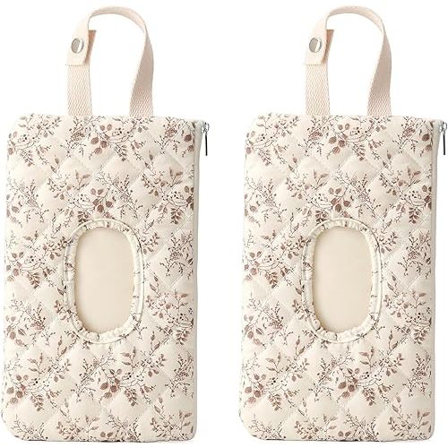 Quilted Baby Diaper and Wipes Pouch