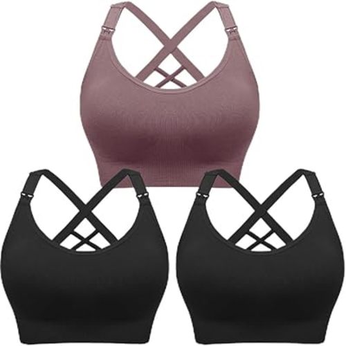Nursing Bras for Breastfeeding, Plus Size Maternity Bras with Support, Pregnancy Bras Suitable for Everyday wear