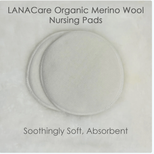 LANACare Merino Wool Nursing Pads, Style Softline - Interwoven Wool