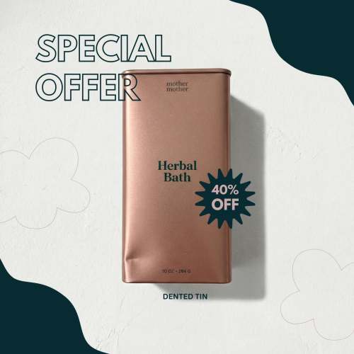 Organic Postpartum Herbal Sitz Bath – Discounted Dented Tins