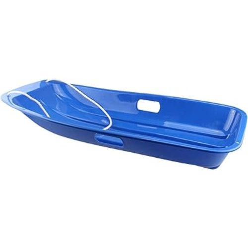 Snow Sled for Adults Sand Board Sleigh with Pull Rope and Handles Winter Snow Toy Downhill Sprinter Sleds for Holiday Outdoor