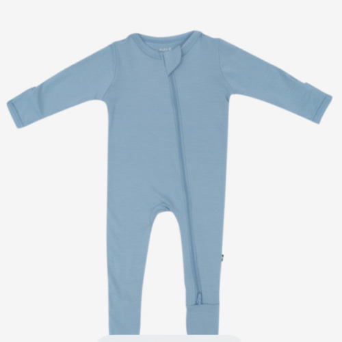 KYTE BABY Unisex Zipper Closure Footies, Rayon Made From Bamboo, 0-24 Months