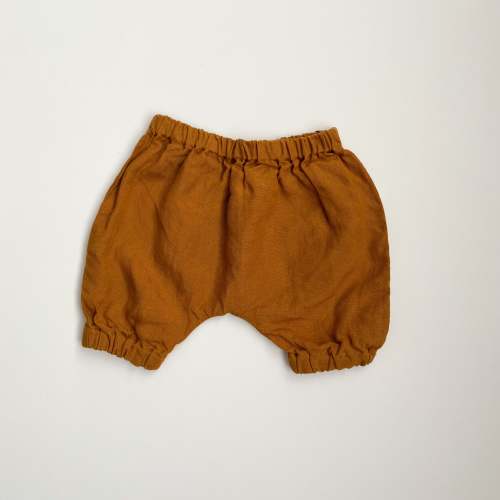Linen Baby Harem Pants, Mustard