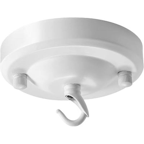 Upgraded Version 4.1Inch Light Canopy Kit, Iron Ceiling Canopy Kit for Pendant Light, Chandelier Hook, Vintage Chandelier Canopy, Ceiling Hooks, White