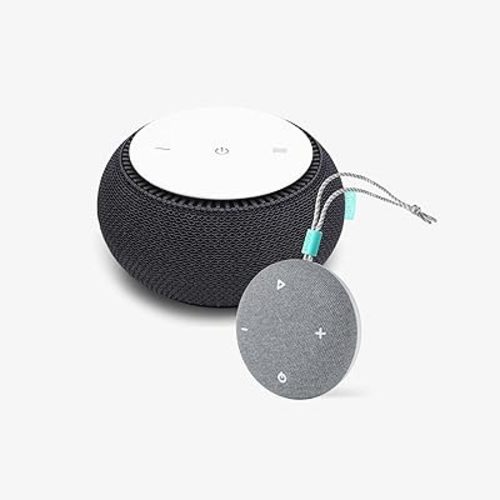SNOOZ Original Charcoal White Noise Sound Machine and SNOOZ Go Travel Friendly and Portable Sound Machine - Bundle