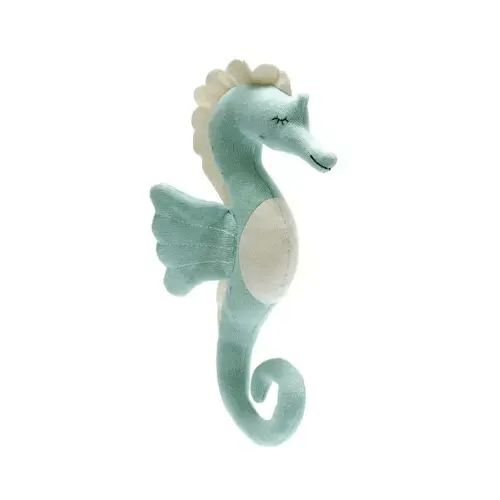 Cotton Knitted Green Seahorse