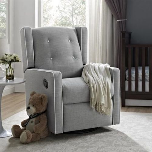 Baby Relax Mikayla 4-in-1 Nursery Swivel Glider Rocker Recliner