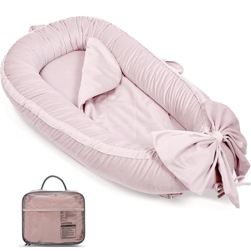EAQ Baby Lounger, Infant Lounger for Newborn,Portable Baby Nest Cover Breathable & Soft, Newborn Essentials