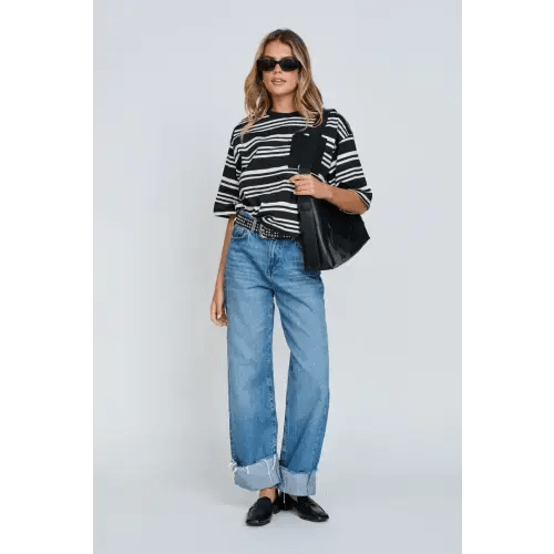 Black and White Breastfeeding Friendly Tee – Apero Label