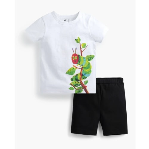 Crewneck Tee + Bike Short Bundle - Organic Baby, Toddler, & Kids Clothes - Monica + Andy