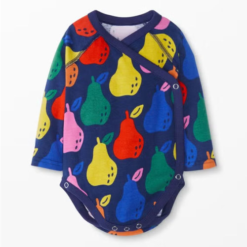 6-12 months Baby Print Side Snap Bodysuit In Organic Cotton
