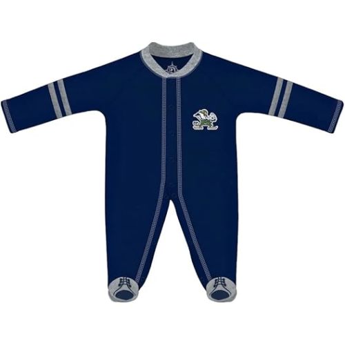 Creative Knitwear College Baby Infant Sports Shoe Footed Romper - Team Logo, Many Colors, Unisex, (0-9 Months)