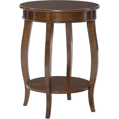 Powell Furniture Powell Hazelnut Round Shelf Table,, 18"L x 18"W x 24"H