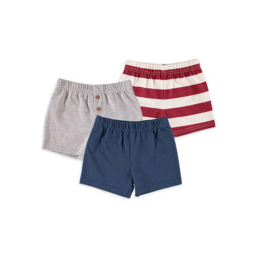 Chick Pea Baby Boy & Toddler Boy 3 Pk Shorts, Sizes Newborn-24 Months