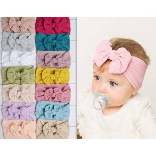 MadisonBows Nylon Baby Headbands, Stretch Soft Nylon Head Wraps, Baby Headband, Newborn Headbands, Classic Knot Nylon Head Wrap | Google Shopping