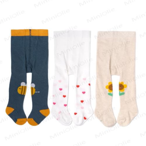3-Pack Baby Mixed Print Footed Leggings