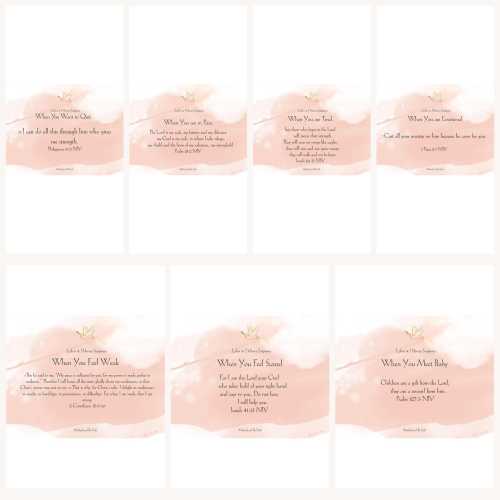 Labor & Delivery Scripture Cards | Christian Birth Affirmations | Encouragement for Moms | Motherhood by Faith