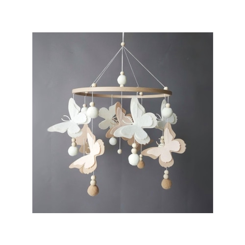 Butterfly mobile Crib mobile for girls Boho baby mobile over crib Baby girl nursery decor