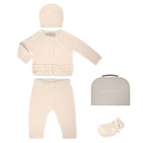 Barefoot Dreams CozyChic Lite Girls Heirloom Newborn Set