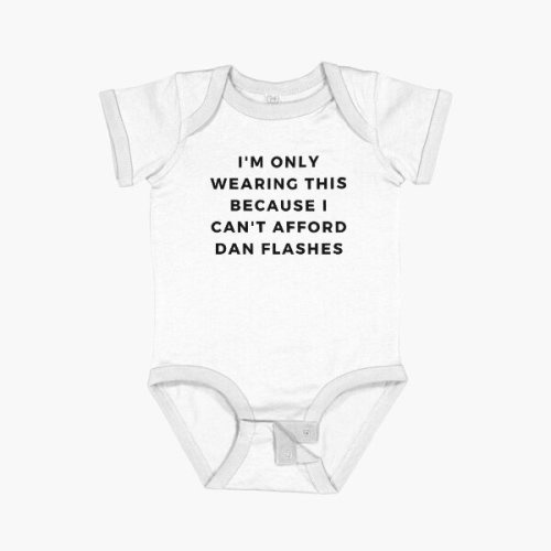 I Think You Should Leave Dan Flashes Short Sleeve Baby One-Piece