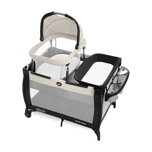Graco Pack 'n Play Day2Dream Travel Bassinet Playard Features Portable Bassinet Diaper Changer and More (Lo, Lo)