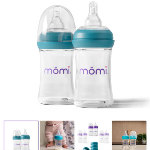 mōmi vibes breast-like bottle sets - lagoon