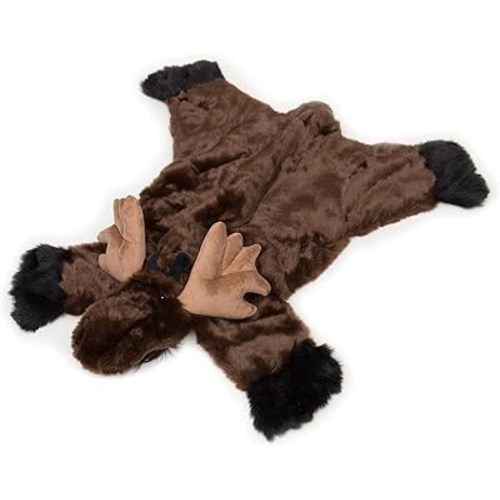 Carstens Plush Moose Kids Animal Rug Brown Small