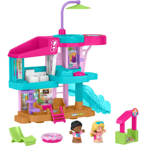 Little People Barbie Beach House Playset