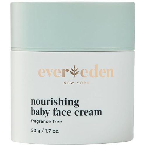 Evereden Nourishing Baby Face Cream, Fragrance-Free, Dermatologist-Tested | Developed with Harvard & Stanford Dermatologists, Non-Greasy & Moisturizing, Sunflower, Grapeseed & Jojoba Seed Oil, 1.7 oz.