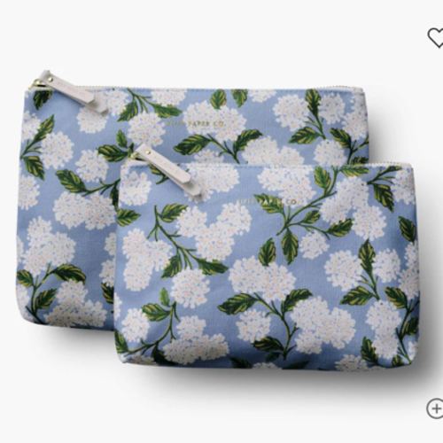 Zippered Pouch Set - Hydrangea