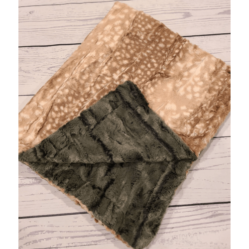 Fawn & Moss Baby Minky Blanket - Size 35x58