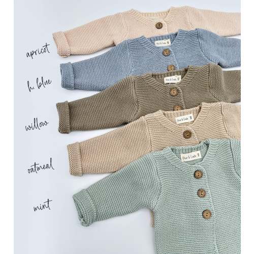 Andi Knitted Cardigan – Olive and Cradle