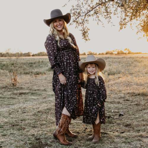 Sweet Serenity Long Dress (infant-adult) – Cowkid Clothing Company