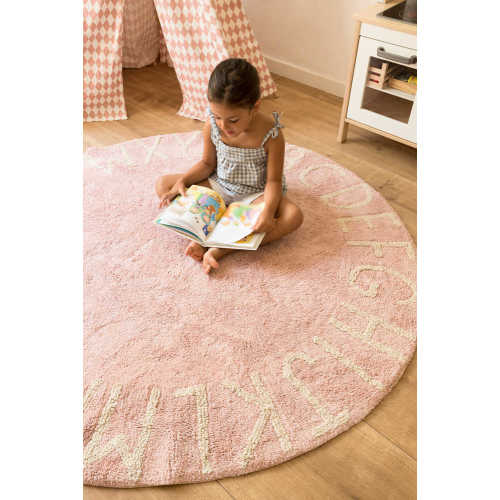 WASHABLE RUG ABC NATURAL VINTAGE NUDE