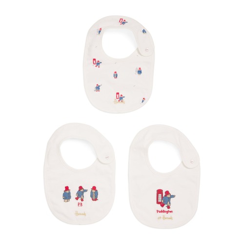 Harrod’s Embroidered Paddington Bibs (Set of 3)