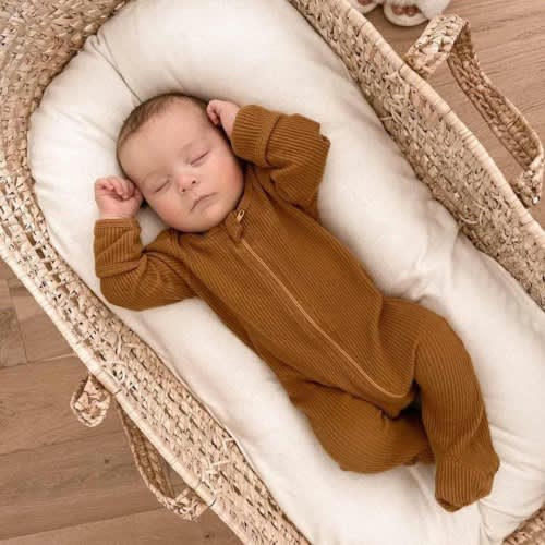 Ribbed Zipper Sleeper / Gender Neutral baby clothes / Baby Sleeper / Baby Romper