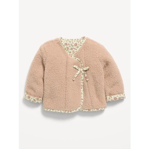 Wrap-Front Sherpa Jacket for Baby