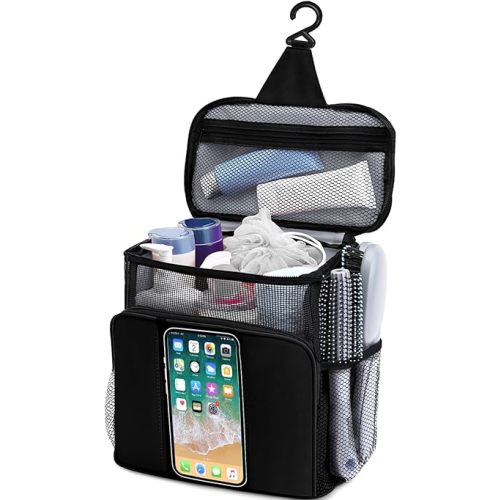 Dorm Room Essentials for Guys, Quick Dry Mesh Shower Caddy, Travel Toiletry Bag for Men and Women, Travel Cruise Ship Camping Essentials, Large Makeup Organizer for Full-Sized Toiletries Gifts for Men
