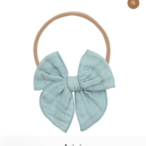 Cloud Muslin™ Heirloom Bow - Steel Headband