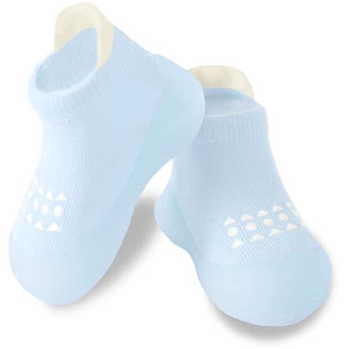 Hstyle Baby Sock Shoes Toddler Non-Slip Slippers Infant Walking Shoes Soft Rubber Sole Sneakers for Baby Boys Girls