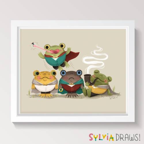 Tricksy Hoppitses Lord of the Rings Frog Print